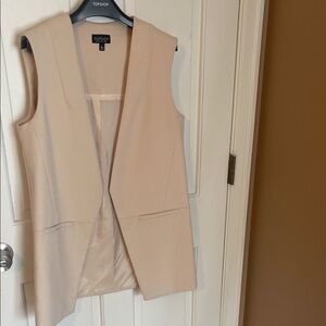 Topshop Women's Light Pink Vest/Sleevless Jacket